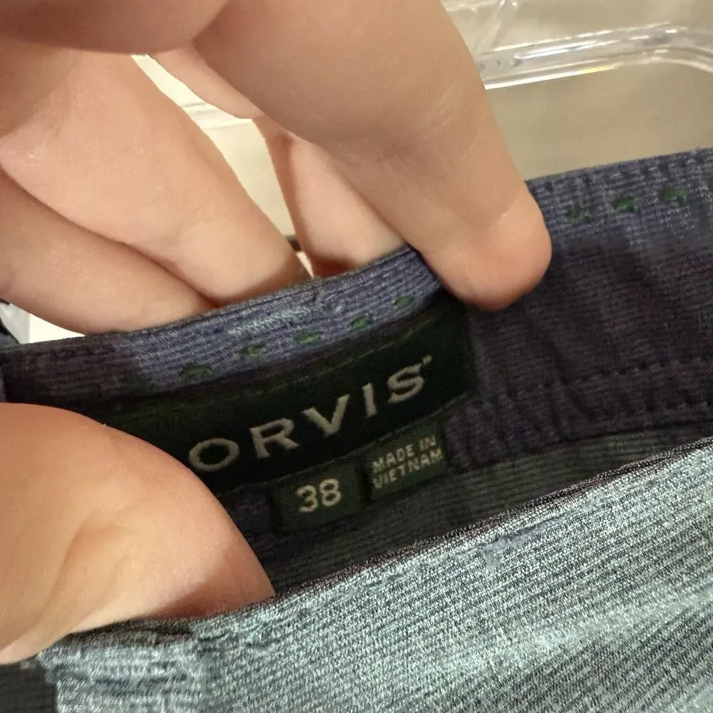 Orvis Golf Shorts Men's 38 Blue 9